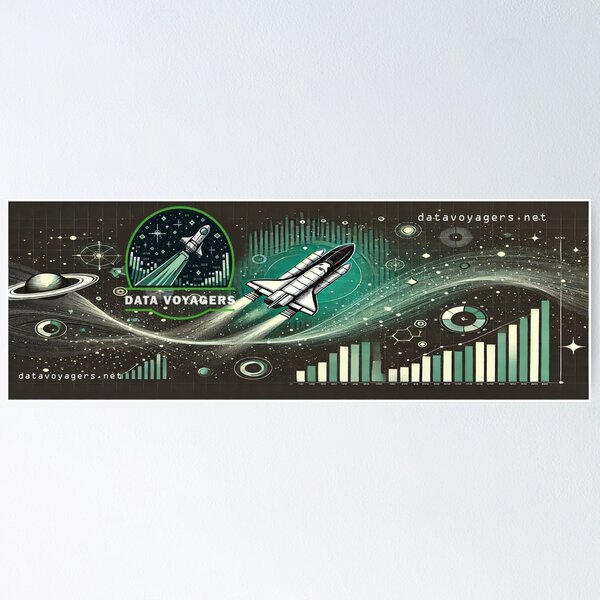 Data Voyagers Des Mat and Mouse Pads Poster