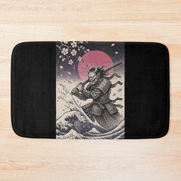 Item preview, Samurai Oni Yokai Demon Sumie Vintage designed and sold by TomFrontierArt.