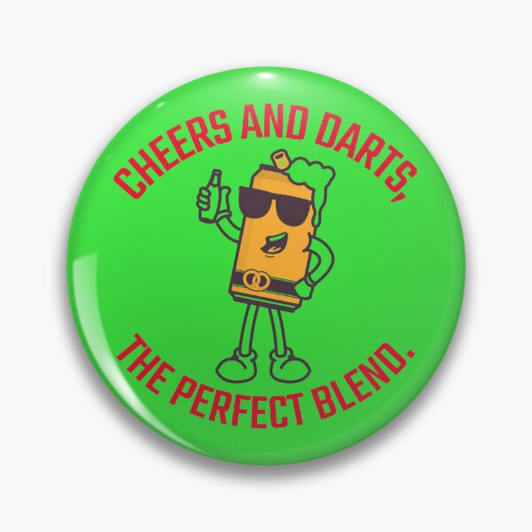Item preview, Cheers and darts, the perfect blend. designed and sold by Snarkers Promotions .
