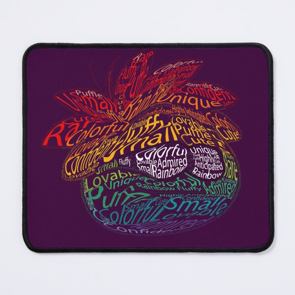 Item preview, Rainbow Puffle Typography designed and sold by Emilyrox332.