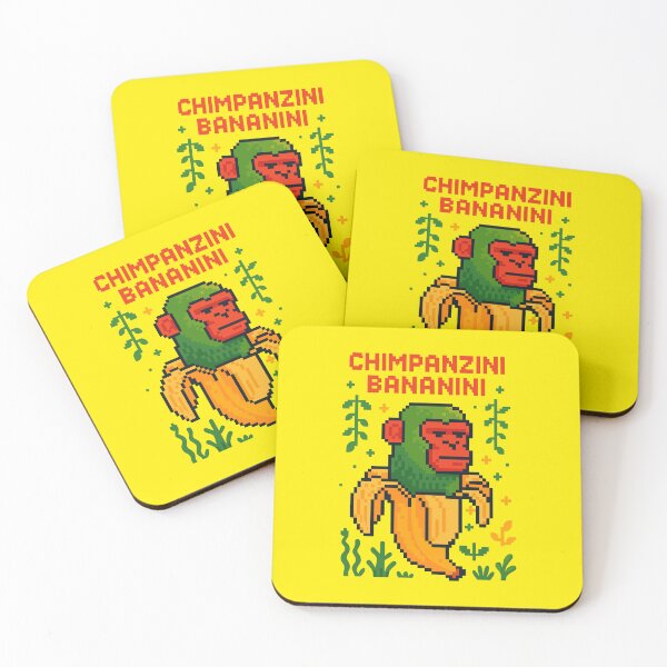 Item preview, Chimpanzini Bananini Italian Brainrot Memes Pixel designed and sold by Sitchko.