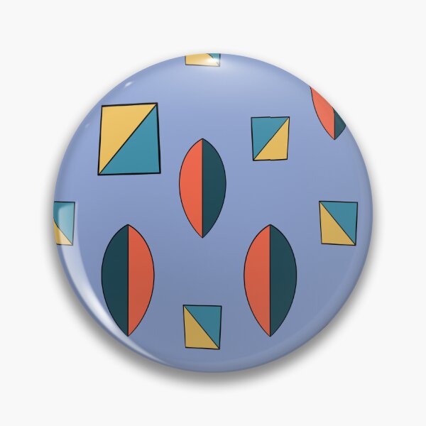 Item preview, Retro Mid Century Modern Geometric Shapes Pattern designed and sold by Itaya Art.
