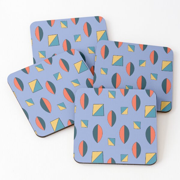 Item preview, Retro Mid Century Modern Geometric Shapes Pattern designed and sold by Itaya Art.