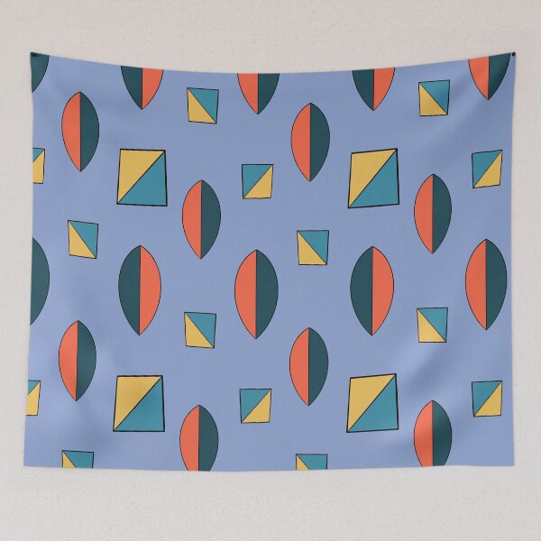 Item preview, Retro Mid Century Modern Geometric Shapes Pattern designed and sold by Itaya Art.
