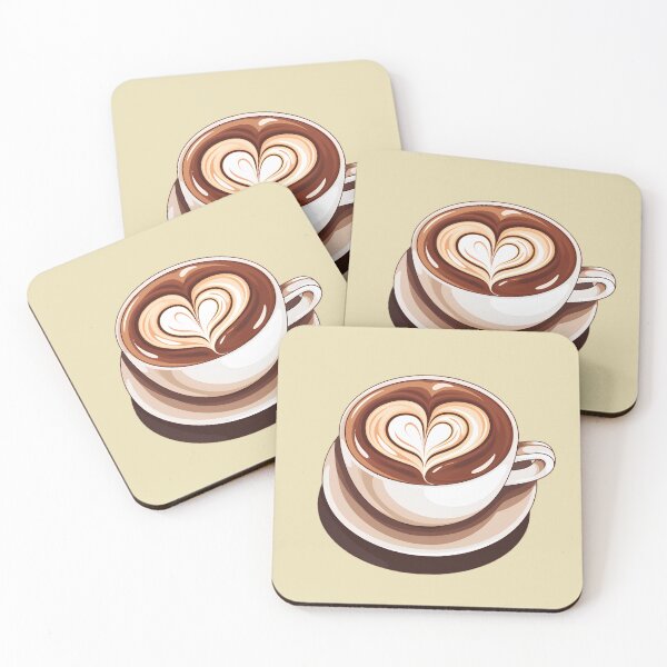 Artikelvorschau, Kaffee mit Latte-Art-Herz entworfen und verkauft von sakurashorty.