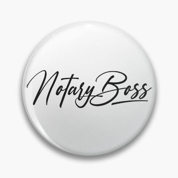 Item preview, Notary Boss – Classic Script Design | Elegant & Professional designed and sold by NotaryLife.