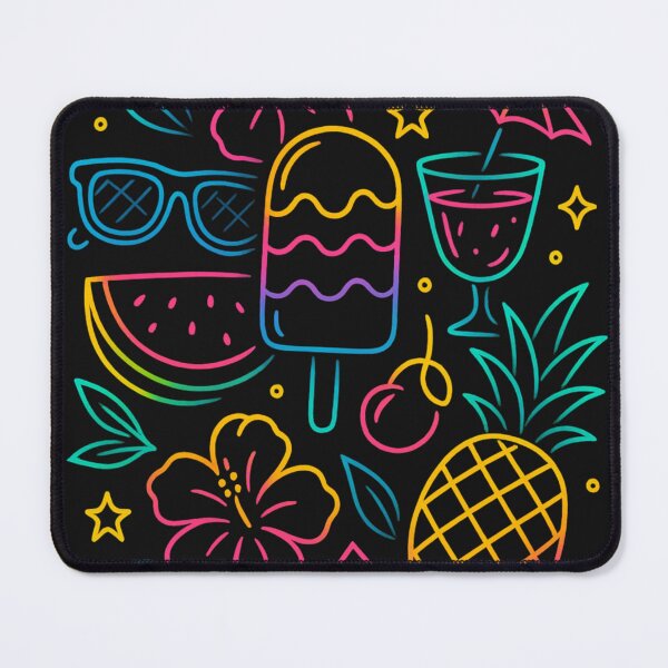 Item preview, Summer Splash Icons – Neon Tropical Vibes Illustration designed and sold by Laugh & Rewind .