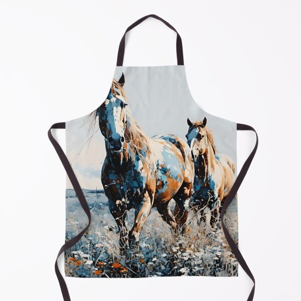 Item preview, Two Pinto Wild Horses designed and sold by Angelandspot.