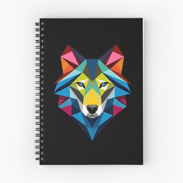 Item preview, Colorful Geometric Wolf | Vibrant Polygonal Animal Design designed and sold by Gumaga-Store.