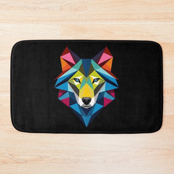 Item preview, Colorful Geometric Wolf | Vibrant Polygonal Animal Design designed and sold by Gumaga-Store.