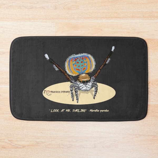 Item preview, Peacock Spider - Maratus pardus designed and sold by Anna R. Carrino.