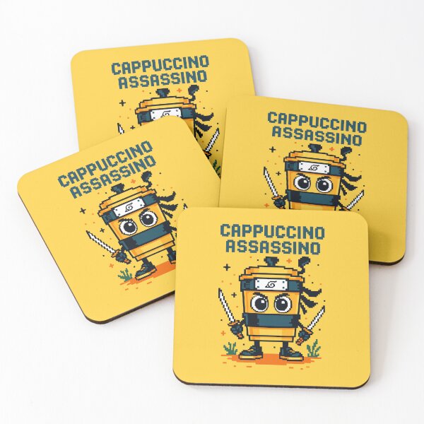 Item preview, Cappuccino Assassino Italian Brainrot Memes Pixel designed and sold by Sitchko.