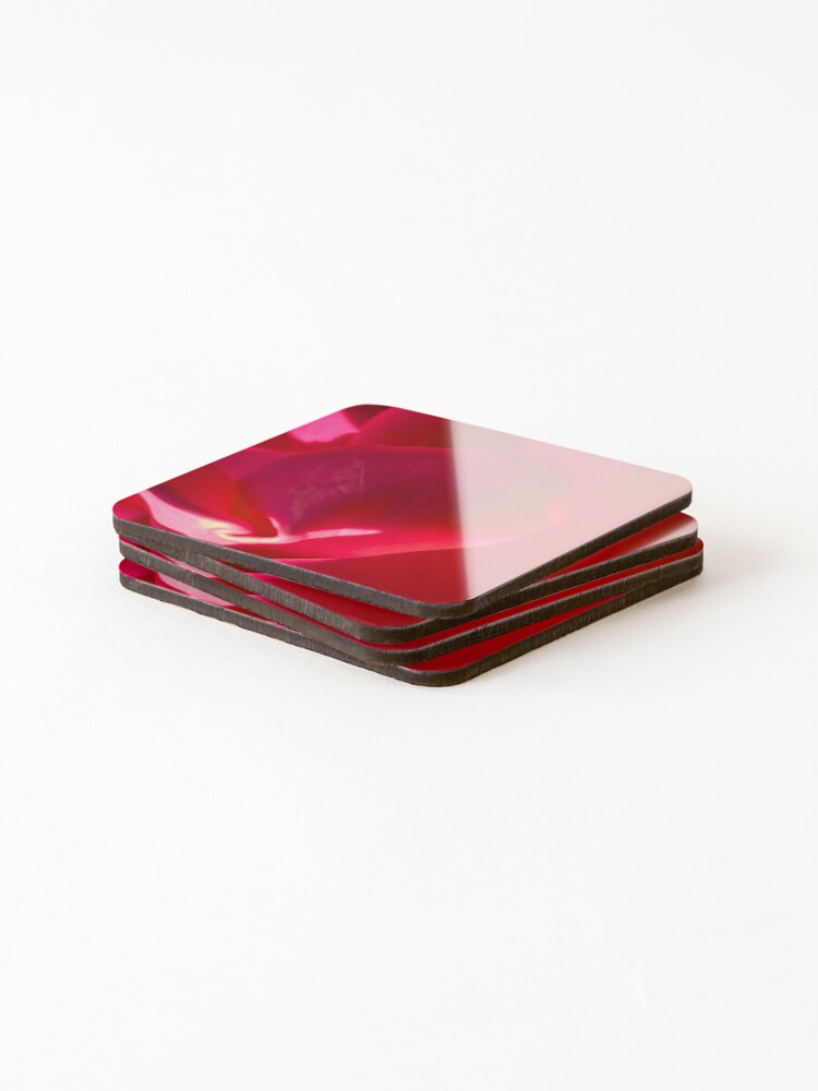 Thumbnail 4 of 5, Coasters (Set of 4), Bloomed In Reds designed and sold by curtzjackson.
