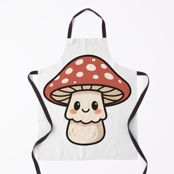 Item preview, Cute Smiling Mushroom Cartoon with Red Cap designed and sold by Amr Siam.