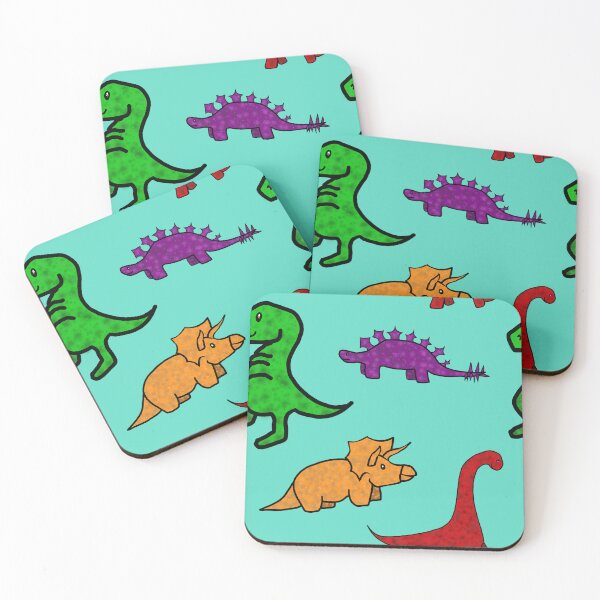 Item preview, Dinosaur sponges - Aqua designed and sold by Snowroseblossom.
