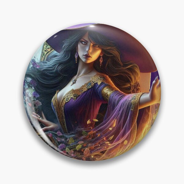 Item preview, Enchanting Morgana – Ace of Spades Witch designed and sold by The Digital Compass.