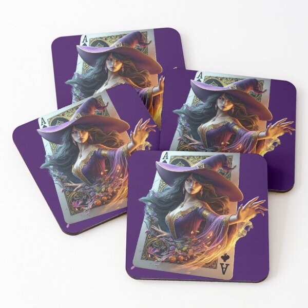 Item preview, Enchanting Morgana – Ace of Spades Witch designed and sold by The Digital Compass.