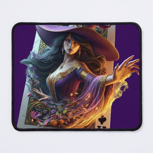 Item preview, Enchanting Morgana – Ace of Spades Witch designed and sold by The Digital Compass.
