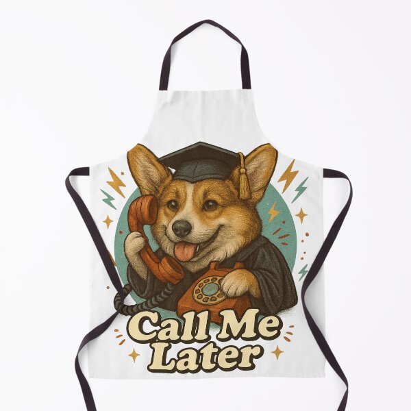 Item preview, Call Me Later – Funny Corgi Graduation Dog Design designed and sold by 奇0904.