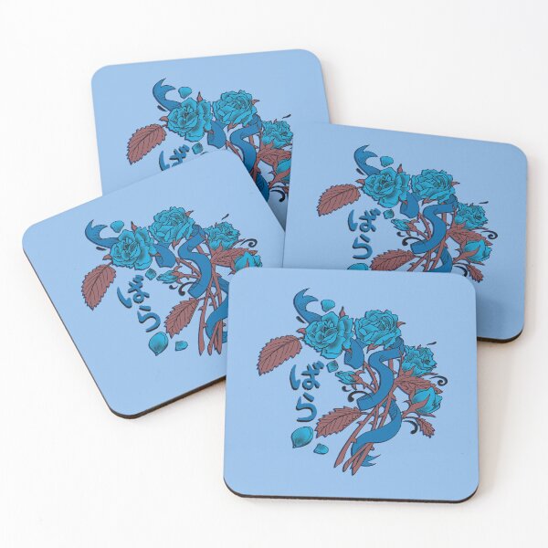 Item preview, Tattoo Style Roses - blue  designed and sold by rikkuriffic.