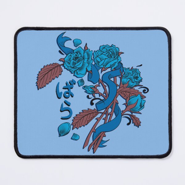 Item preview, Tattoo Style Roses - blue  designed and sold by rikkuriffic.