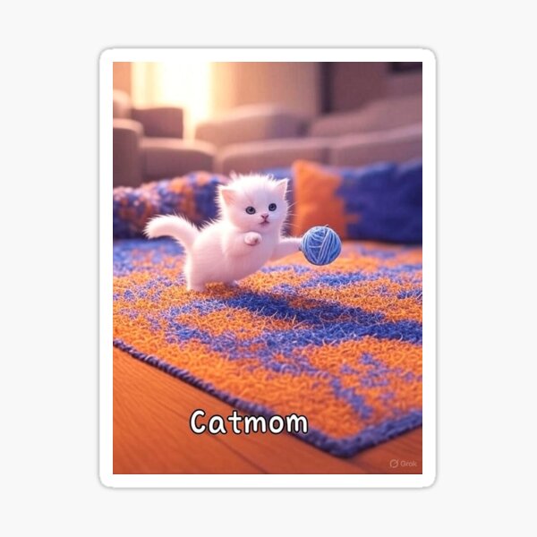 Item preview, Cute white kitten  designed and sold by FurBabyBoutique.