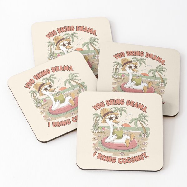 Item preview, You bring drama I bring coconut  designed and sold by FatBirdie.