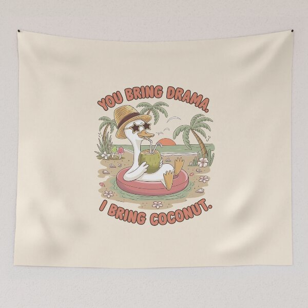 Item preview, You bring drama I bring coconut  designed and sold by FatBirdie.