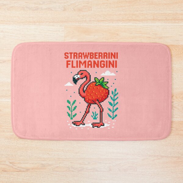 Item preview, Strawberrini Flamangini Italian Brainrot Memes Pixel designed and sold by Sitchko.