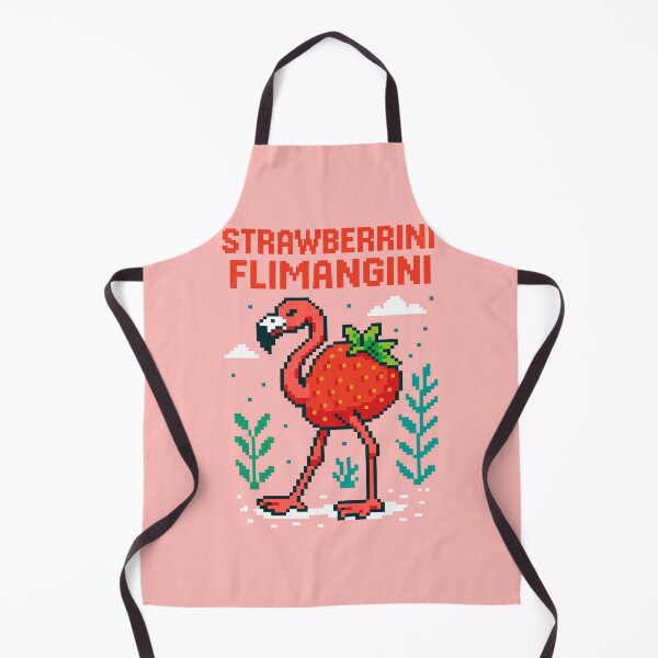 Item preview, Strawberrini Flamangini Italian Brainrot Memes Pixel designed and sold by Sitchko.