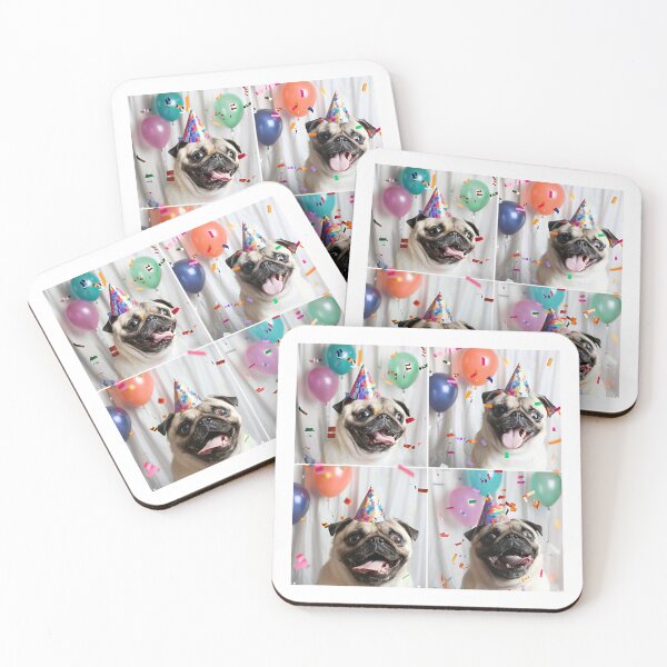 Item preview, Pug Birthday Bash – Cute Pug in Party Hat Celebration designed and sold by RockFireMerch.