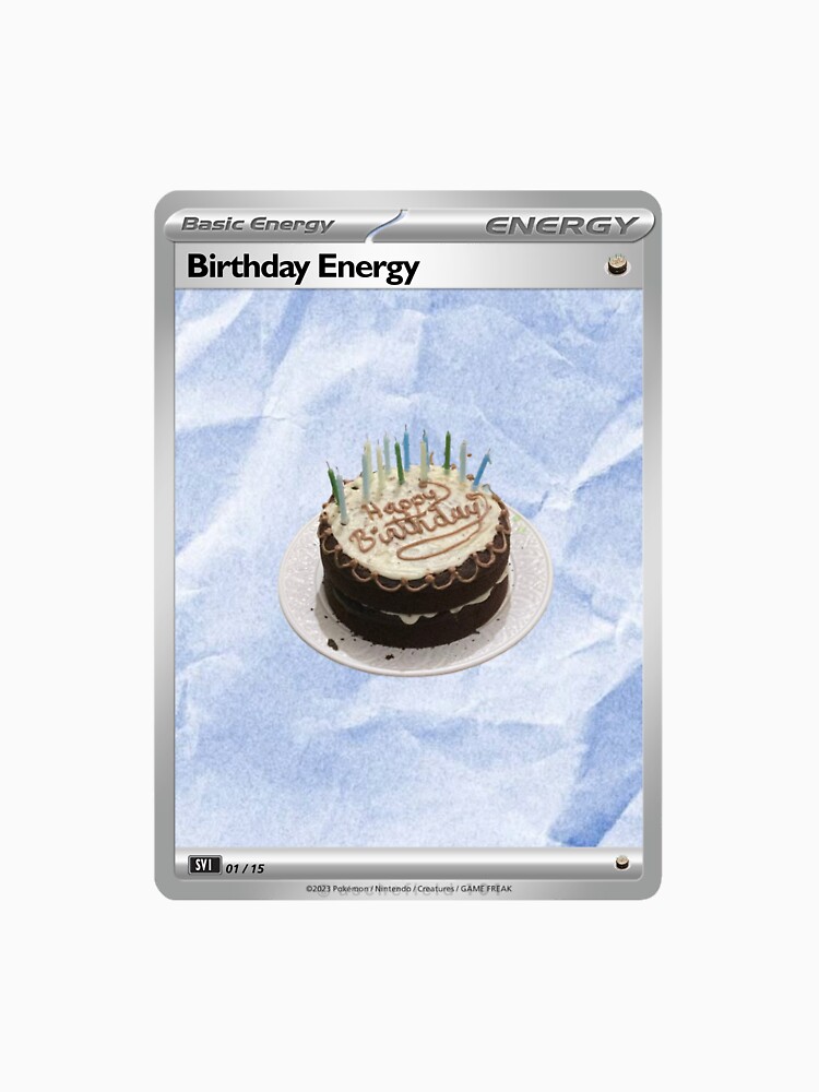 Birthday Energy Pokemon Card" Essential T-Shirt for Sale by itslazagna |  Redbubble