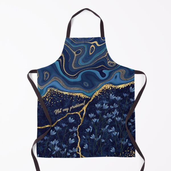 Item preview, Luxury Marble Effect – Blue and Gold Pattern designed and sold by WHDProduction45.