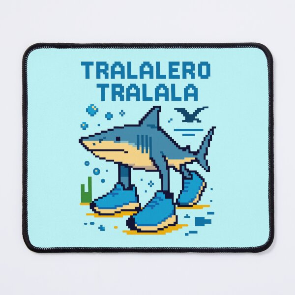 Item preview, Tralalero Tralala Italian Brainrot Memes Pixel designed and sold by Sitchko.