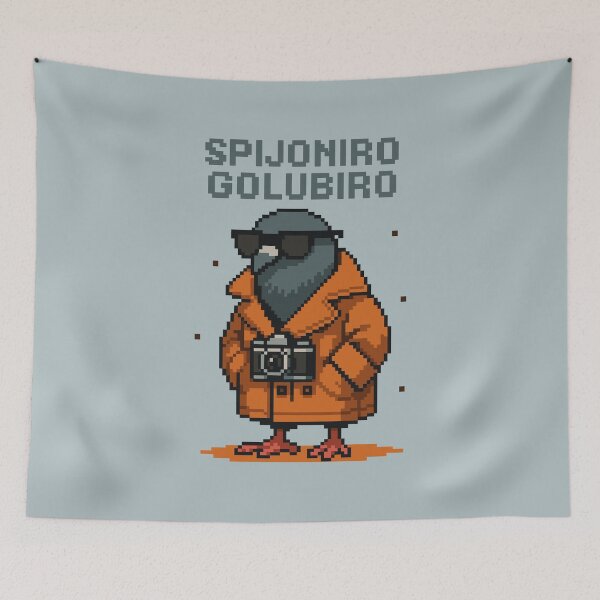 Item preview, Spijuniro Golubiro Italian Brainrot Memes Pixel designed and sold by Sitchko.