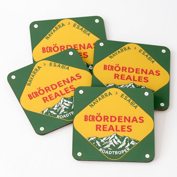 Item preview, Discover the Wild Beauty of Bárdenas Reales | Vintage Road Sign Design from Navarra, Spain designed and sold by infinitty art.