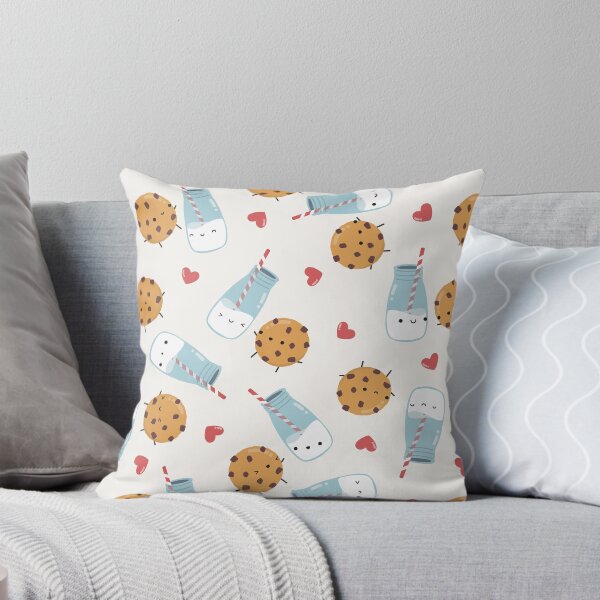 Item preview, kawaii milk and cookies - better together (off white) designed and sold by Becca Alessi.