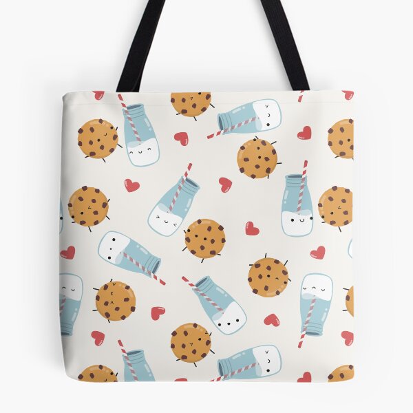 Item preview, kawaii milk and cookies - better together (off white) designed and sold by Becca Alessi.