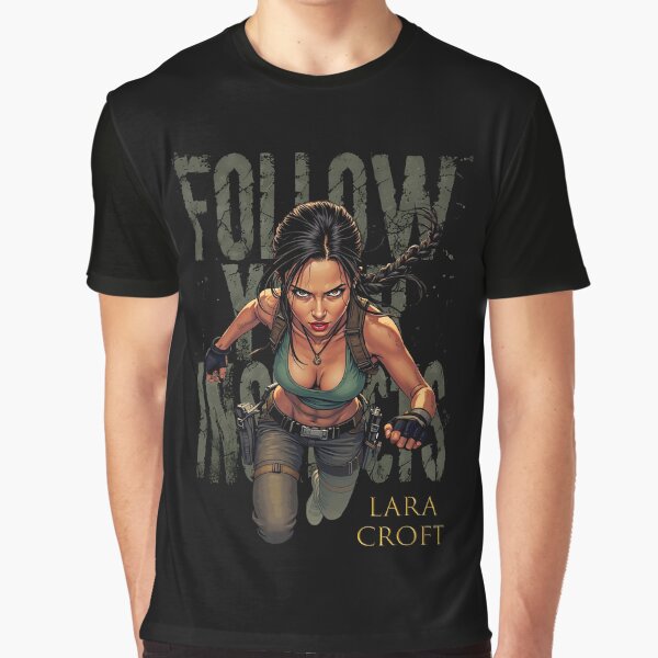 Item preview, Lara Croft / Follow Your Instincts designed and sold by DarrenAshenOne.
