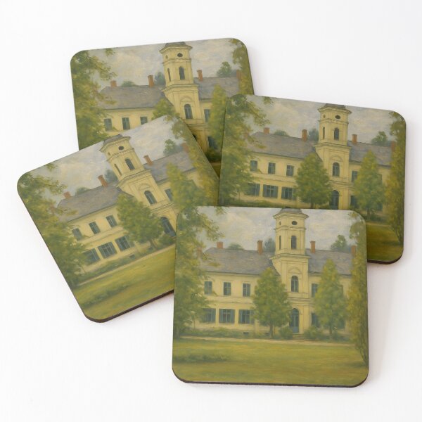 Item preview, Impressionist Oil Painting of a European Manor House designed and sold by Timeless Inklings.