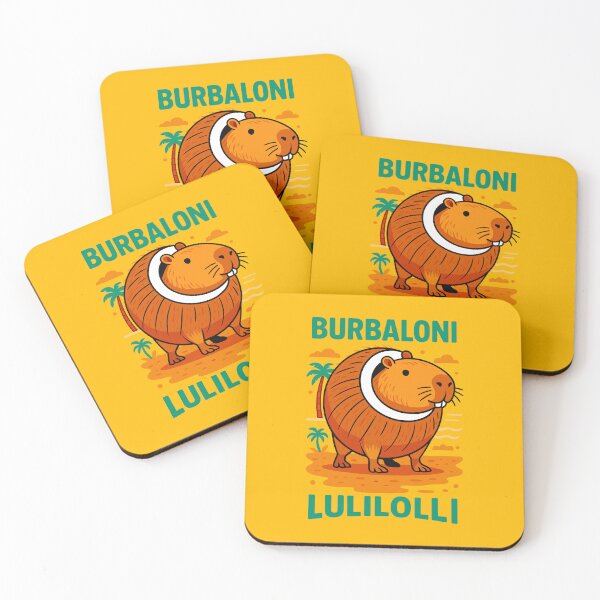 Item preview, Burbaloni Luliloli Capybara Italian Brainrot Memes designed and sold by Sitchko.