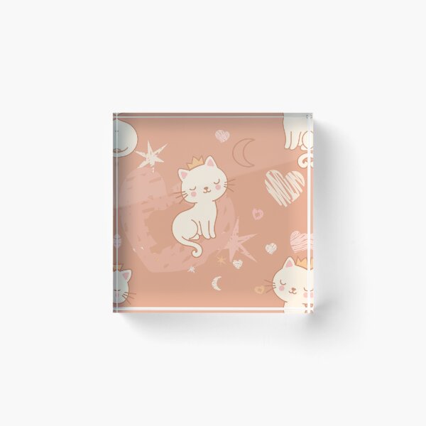 Item preview,  Cute Princess Cats Seamless Pattern designed and sold by babanovaesha.