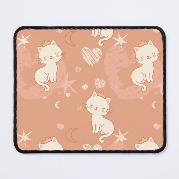 Item preview, Cute Princess Cats Seamless Pattern designed and sold by babanovaesha.