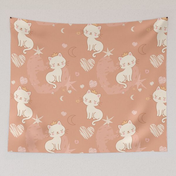 Item preview,  Cute Princess Cats Seamless Pattern designed and sold by babanovaesha.