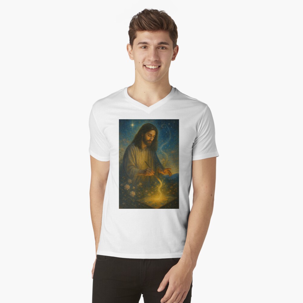 Item preview, V-Neck T-Shirt designed and sold by phatpuppyart.