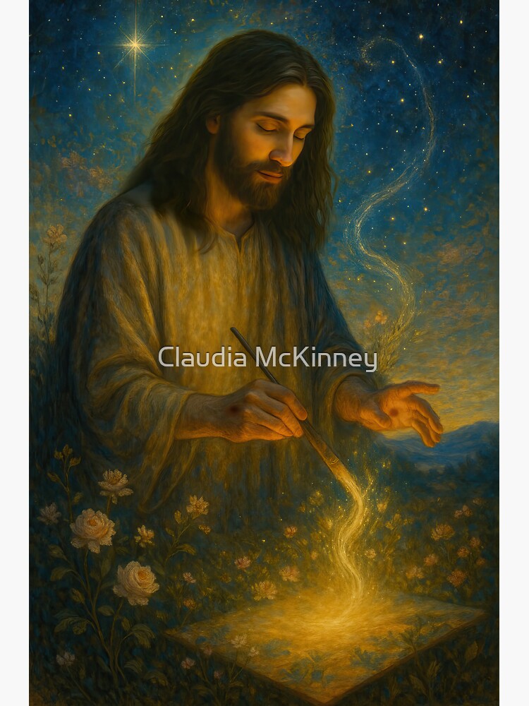 Thumbnail 3 of 3, Sticker, The Master Painter designed and sold by phatpuppyart.