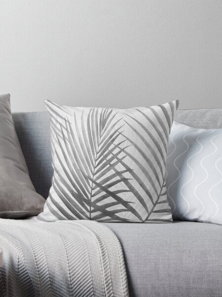 Item preview, Black and White Palms Tropical Pattern designed and sold by moderntropical.