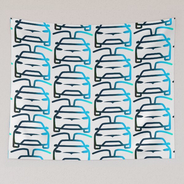 Item preview, Tesla Model X illustration designed and sold by ZooStateofMind.