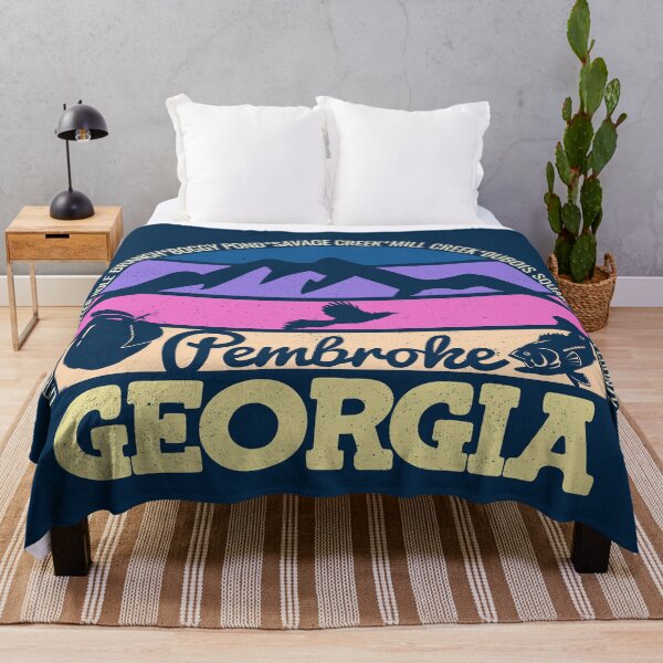 Item preview, Pembroke Georgia Sunset Retro Vintage Local Pride Logo designed and sold by CRHPOD20.