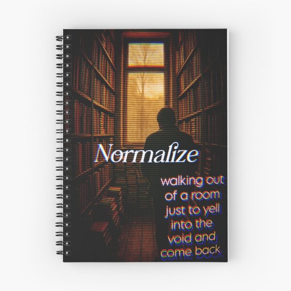 Item preview, Normalize Walking Out Just to Yell Into the Void – Glitchcore Breakdown Poster designed and sold by CrumblyStudio.